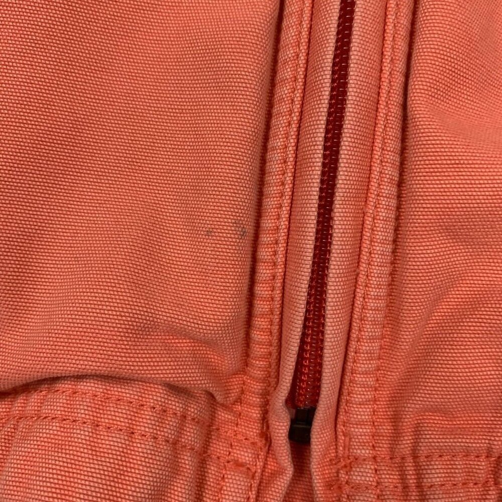 L.L. Bean Womens Full Zip Basic Jacket Coral Pink Size S Long Sleeve Pocket - Picture 3 of 6